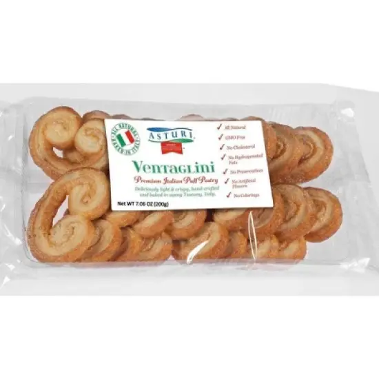 Asturi Ventaglini Premium Italian Puff Pastry - 7.06oz image {1}