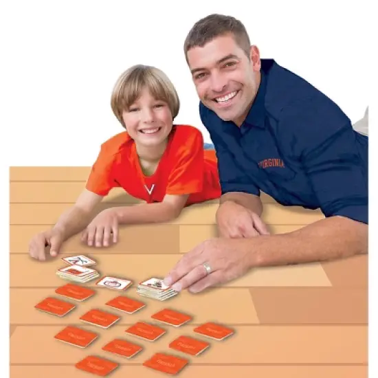 MasterPieces Officially Licensed NCAA Virginia Cavaliers Matching Game for Kids and Families image {4}