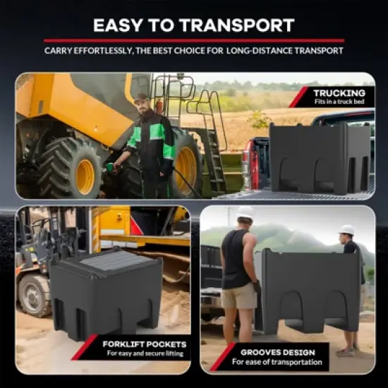 Portable Fuel Tank - 116 Gallon with 12V Electric Transfer Pump (10.6 GPM), Auto Shut-Off Nozzle, 360&deg; Swivel Hose for Truck/Tractor/Farm/Marine image {8}