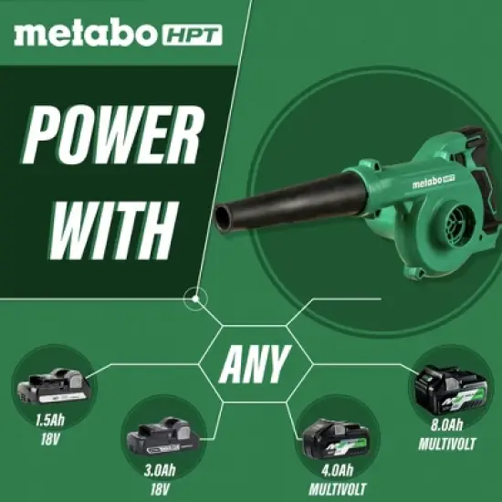 Metabo HPT RB18DCQ4M MultiVolt 18V Lithium-Ion Cordless Compact Blower (Tool Only) image {6}