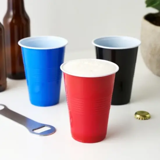 True Black Party Cups, Disposable Cups, Drink Cups image {1}