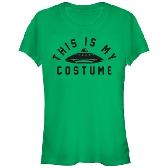 Junior's CHIN UP Halloween Alien Costume T-Shirt image {2}
