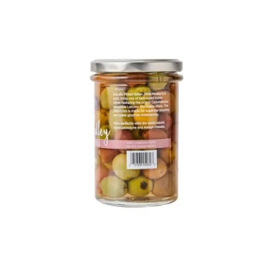 DeLallo Italian Pitted Olive Medley, 5.3 oz Jar, (3 Pack) image {4}