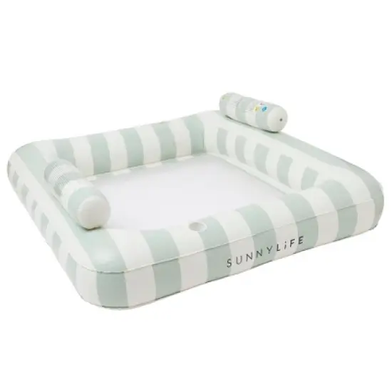 Sunnylife: Luxe Twin Hammock Float - The Vacay Soft Olive-2-Person Pool Lounger image {10}