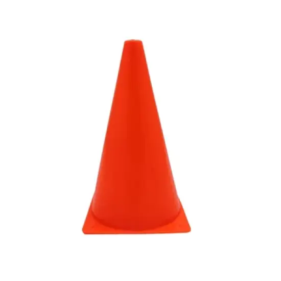 Martin Sports Safety Cone, 9" Base, Orange, Pack of 12 image {2}