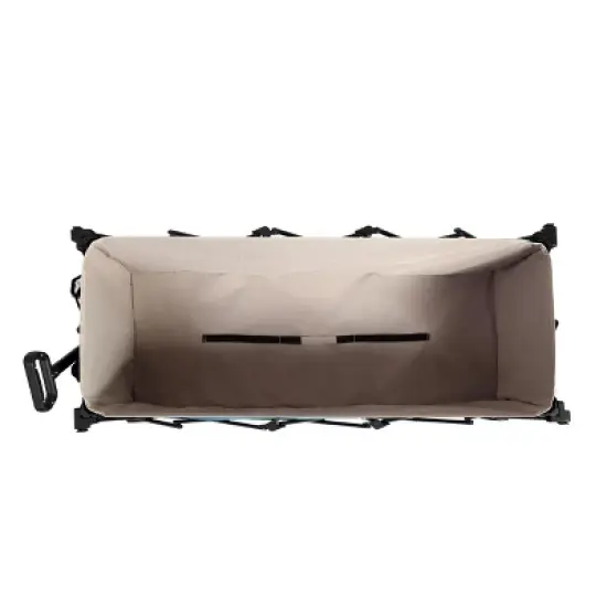 Foldable Extended Wagon with 220lbs Weight Capacity, Heavy Duty 300L Folding Utility Garden Cart Blue image {1}