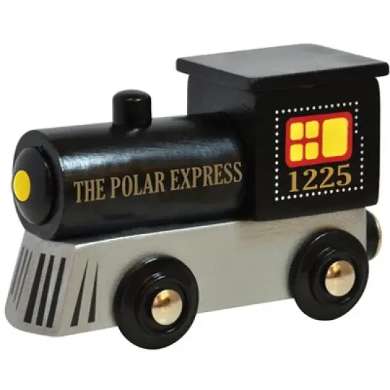MasterPieces Officially Licensed Polar Express Wooden Toy Train Engine For Kids image {1}