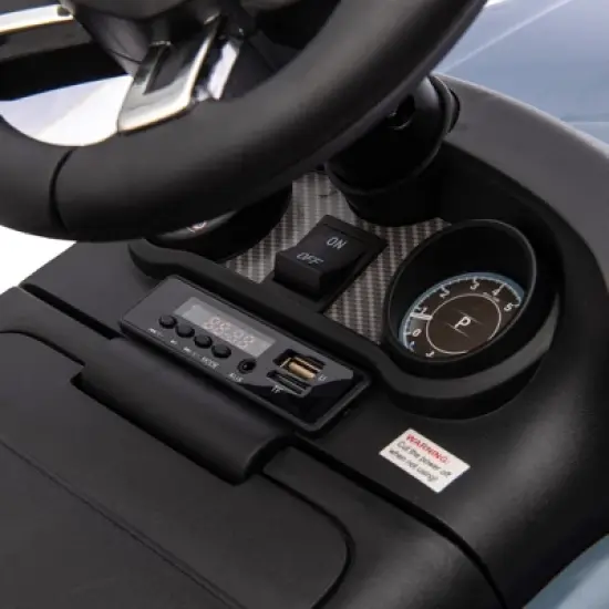 Qaba Land Rover Licensed 6V Ride On Car, 2 in 1 Sliding Car Battery Powered Electric Car for Kids w/ Lights Music Horn, for 18-60 Months image {5}