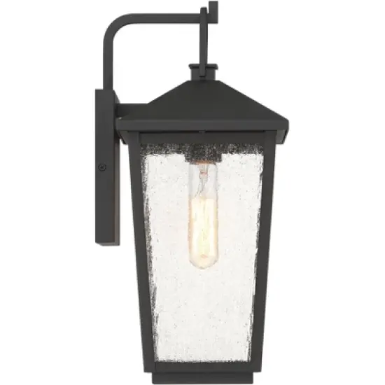 John Timberland Misty 16 1/4" High Sand Black Outdoor Wall Light image {7}