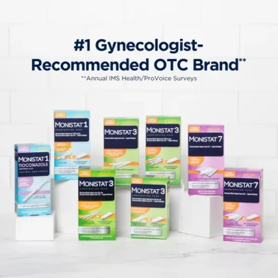 Monistat 7-Dose Yeast Infection Treatment 7 Disposable Applicators & 1 Cream Tube image {4}