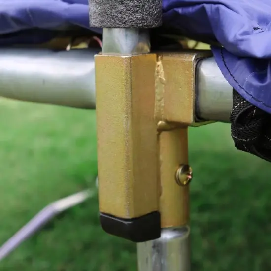 Skywalker Trampolines 8' Round Trampoline with Enclosure - Blue image {2}