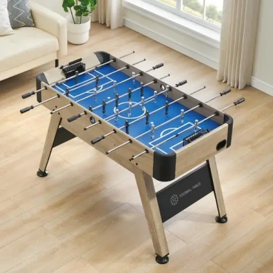 54 Inch Foosball Table, Soccer Table Game for Kids and Adults, Arcade Table Soccer for Home, Indoor Game Room Sport, Easy Assembly image {1}
