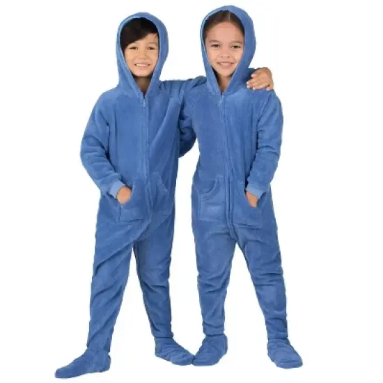 Footed Pajamas - Under The Sea Toddler Hoodie Chenille Onesie image {4}