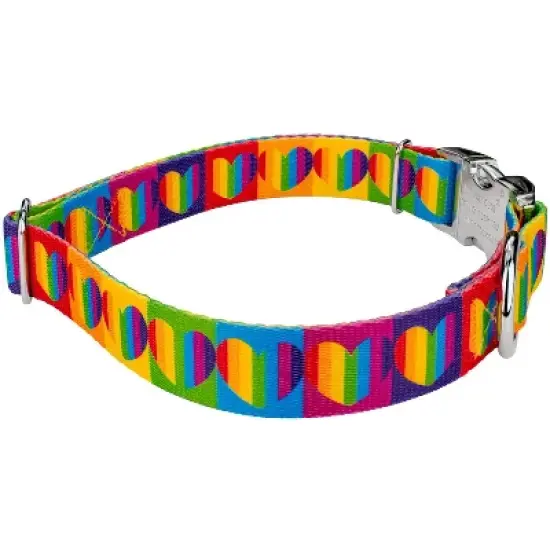Country Brook Petz Premium Rainbow Hearts Dog Collar image {2}