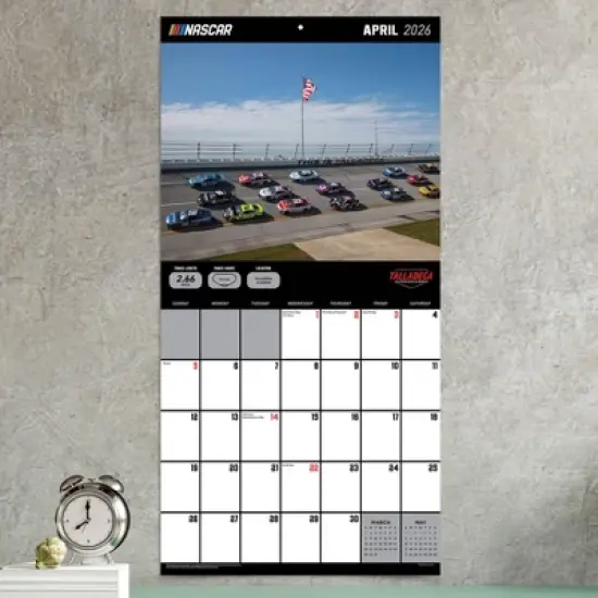 TF Publishing 13.5"x14.5" 2026 Nascar Tracks Wall Calendar image {2}