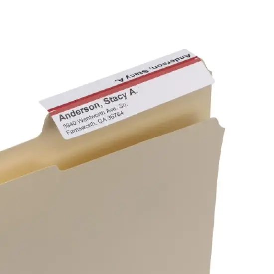 Smead Viewable Labeling System, Label Refill Pack, Hanging Folder Labels, Ink-Jet and Laser Printers (64915) image {6}