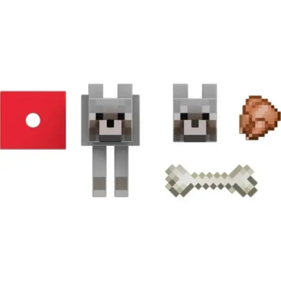 Minecraft Diamond Level Wolf Action Figure image {5}