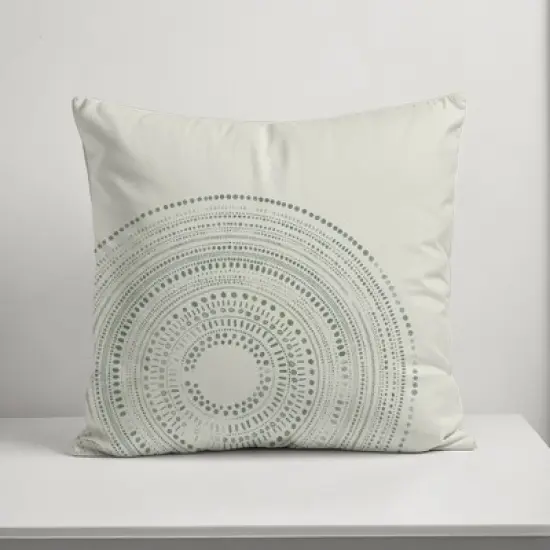 Creative Products White Circle Dot Pattern 18x18 Indoor / Outdoor Pillow image {4}