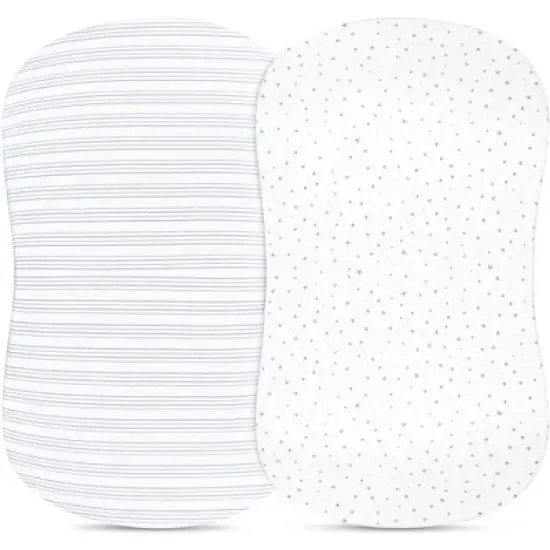 Ely's & Co. Baby Fitted Bassinet Sheet  100% Combed Jersey Cotton   for Baby Boy  2 Pack image {9}