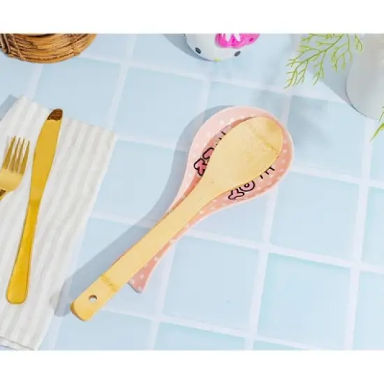 Silver Buffalo Sanrio Hello Kitty Polka Dots Ceramic Spoon Rest image {4}