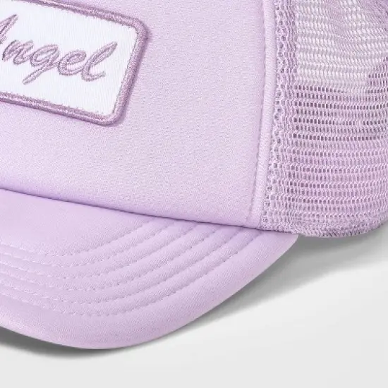 Angel Patch Trucker Hat - Mighty Fine Lavender image {2}