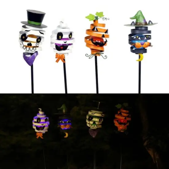 Alpine LED Bouncy Halloween Stake Yard Decor (Pack of 20) image {1}