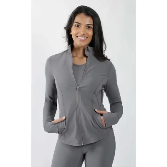 90 Degree By Reflex Interlink Ribbed Princess Seam Performance Jacket image {5}