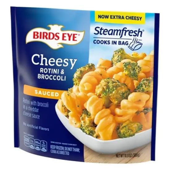 Birds Eye Steamfresh Lightly Sauced Frozen Rotini Pasta & Broccoli with Cheese Sauce - 12oz image {1}