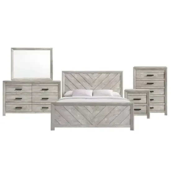 5pc Keely Panel Bedroom Set White - Picket House Furnishings image {24}
