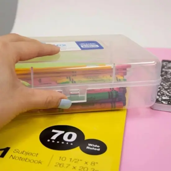 BAZIC Products&reg; Clear Multipurpose Utility Box, Pack of 6 image {6}