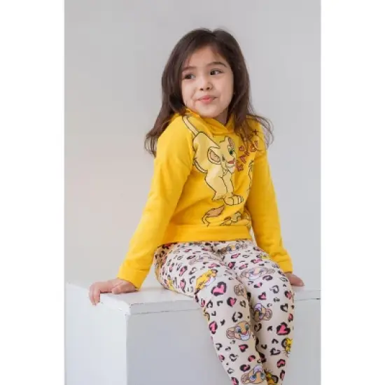 Disney Lion King Simba Baby Girls Fleece Pullover Hoodie & Leggings image {3}