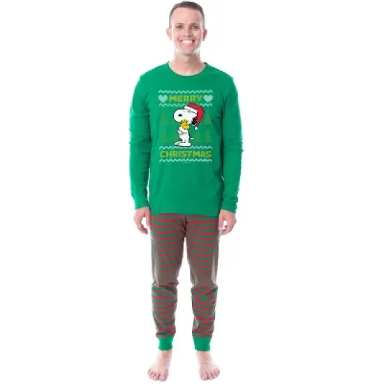 Peanuts Christmas Ugly Sweater Tight Fit Cotton Family Pajama Set image {2}