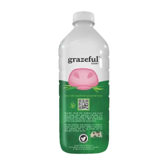 Grazeful Dairy 4% Pasture Raised Whole Milk - 52 fl oz image {1}
