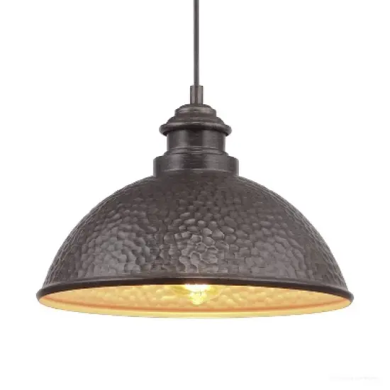 Urban Ambiance Luxury Hammered Outdoor Pendant Light,  8" x 12",  Aged Pewter Finish, UHP1172 image {6}
