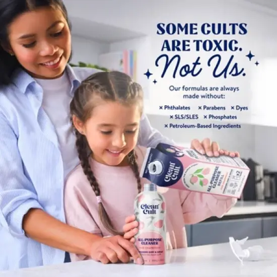 Cleancult All Purpose Cleaner - Refillable Aluminum Bottle - Pink Grapefruit - 16 fl oz image {3}