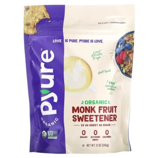 Pyure Organic Monk Fruit Sweetener, 12 oz (340 g) image {2}