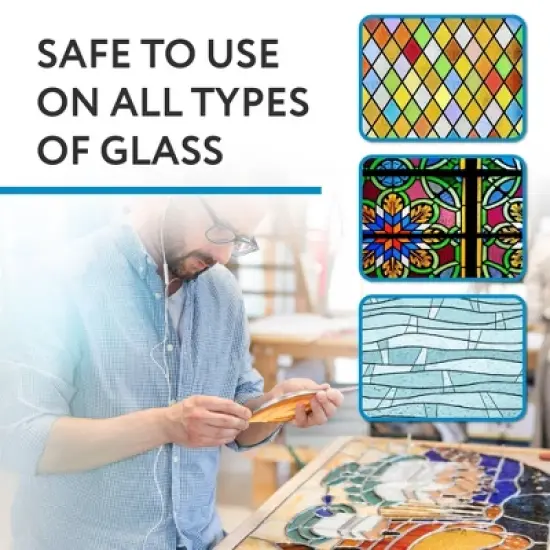 Bright Creations 8oz Liquid Zinc Flux for Stained Glass, Soldering Work, Glass Repair and more - Easy Clean Up - Made in USA image {1}