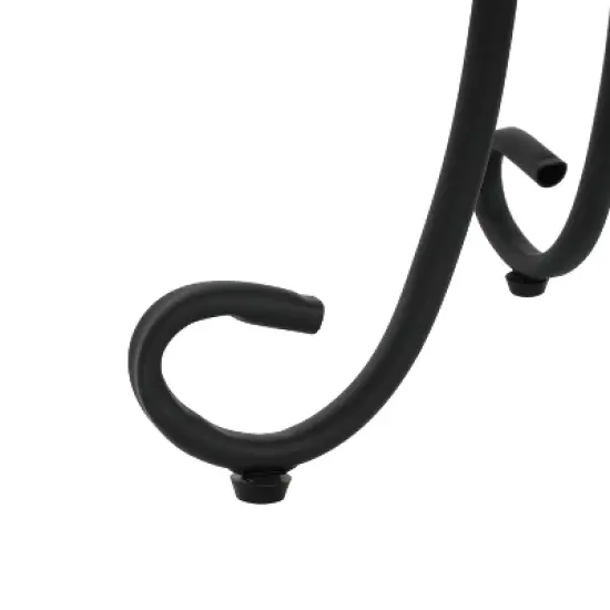 Christopher Knight Home Jaxon Patio Iron and Ceramic Tile Accent Table with Shelf image {7}