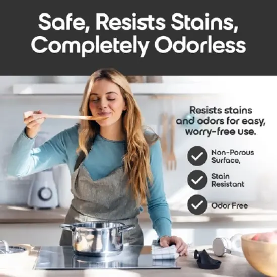 Omniware Simsbury Spoon Rest - Stoneware Kitchen Spoon Holder, Heat-Resistant with Lead-Free Glaze, 8.25&rdquo; with Arched Handle, Dishwasher Safe (Black) image {4}