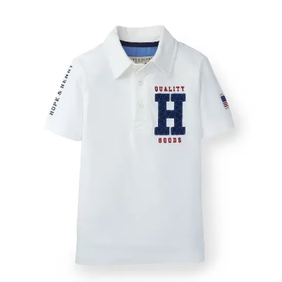 Hope & Henry Boys' Athletic Jersey Polo, Kids image {5}