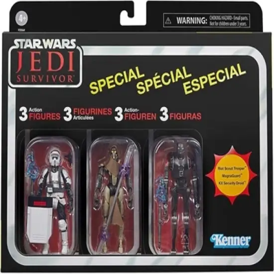 Star Wars Jedi Survivor 3.75 Inch Action Figure 3 Pack image {1}
