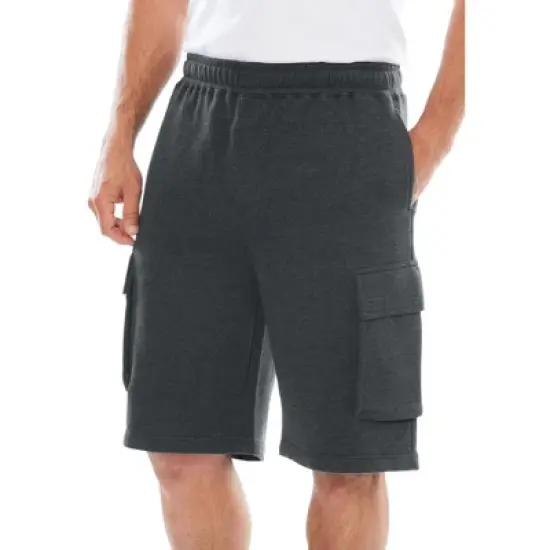 KingSize Men's Big & Tall Fleece 10" Cargo Shorts image {7}