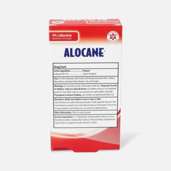 Alocane Emergency Burn Pads Max Strength 4" x 2", 10 Ct image {2}