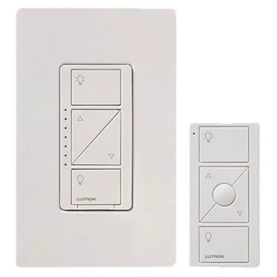 Lutron Cas&eacute;ta Wireless Smart Lighting Dimmer Switch and Remote Kit | P-PKG1W-WH image {1}