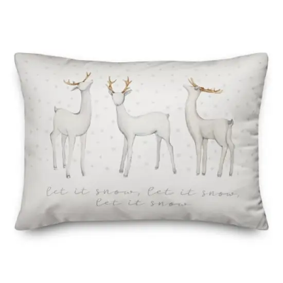 Creative Products Let It Snow Deer 20 x 14 Indoor / Outdoor Pillow image {1}