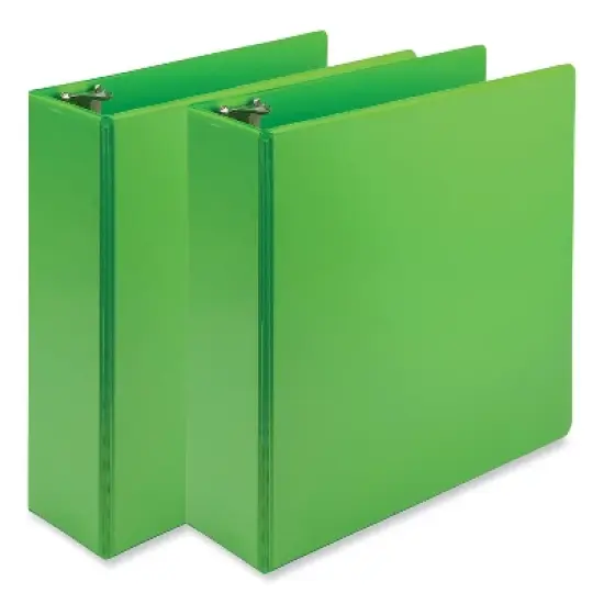 Samsill Earth's Choice 3" 3-Ring View Binders Lime 2/Pack (SAMU86878) image {4}