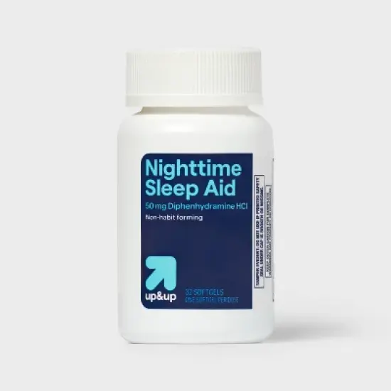 Diphenhydramine HCl Maximum Strength Nighttime Sleep Aid Softgels - up&up&trade; image {3}