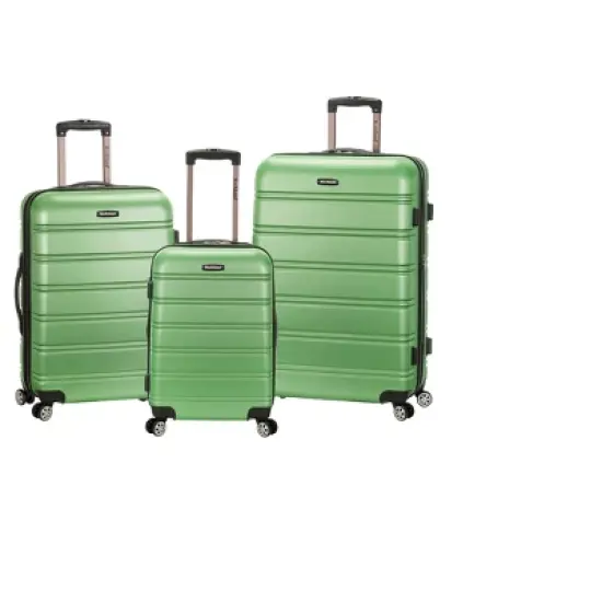 Rockland Melbourne 3pc ABS Hardside Carry On Spinner Luggage Set image {12}