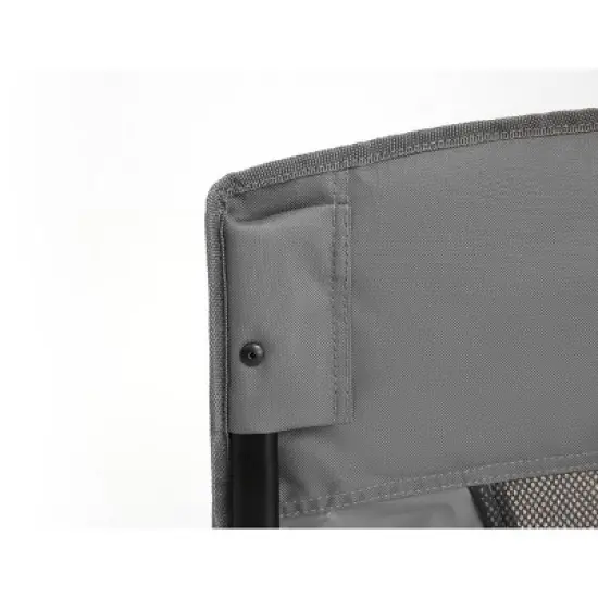 DOMETOUR Freestyle Rocker Camping Chair, Portable Folding Rocking Chair with Armrests, Drink Holder & Comfortable Backrest - Grey image {3}