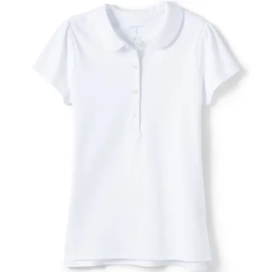 School Uniform Girls Short Sleeve Peter Pan Collar Polo Shirt image {6}
